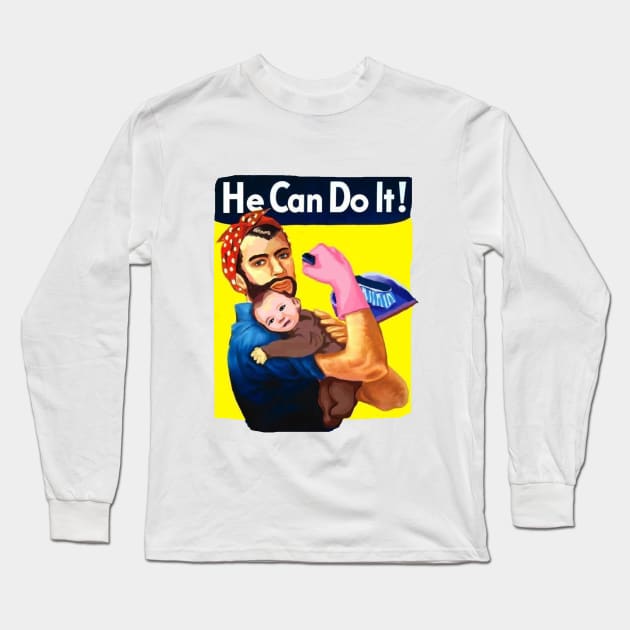 he can do it Long Sleeve T-Shirt by Clathrus